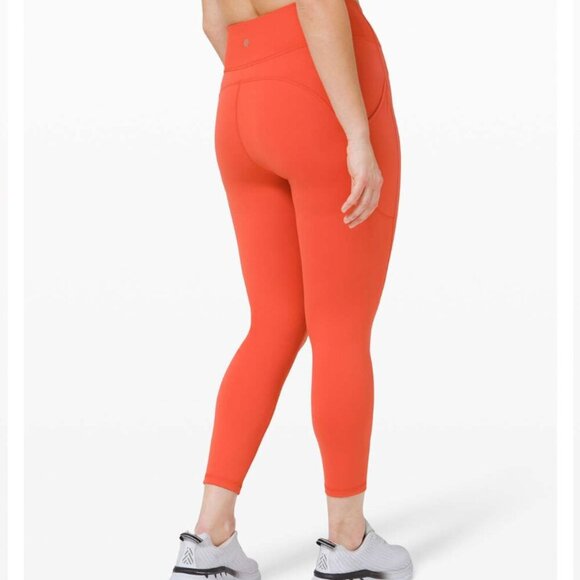 Lululemon Invigorate High-Rise Tight 25" Brick Orange Size 8 Leggings - Picture 6 of 12